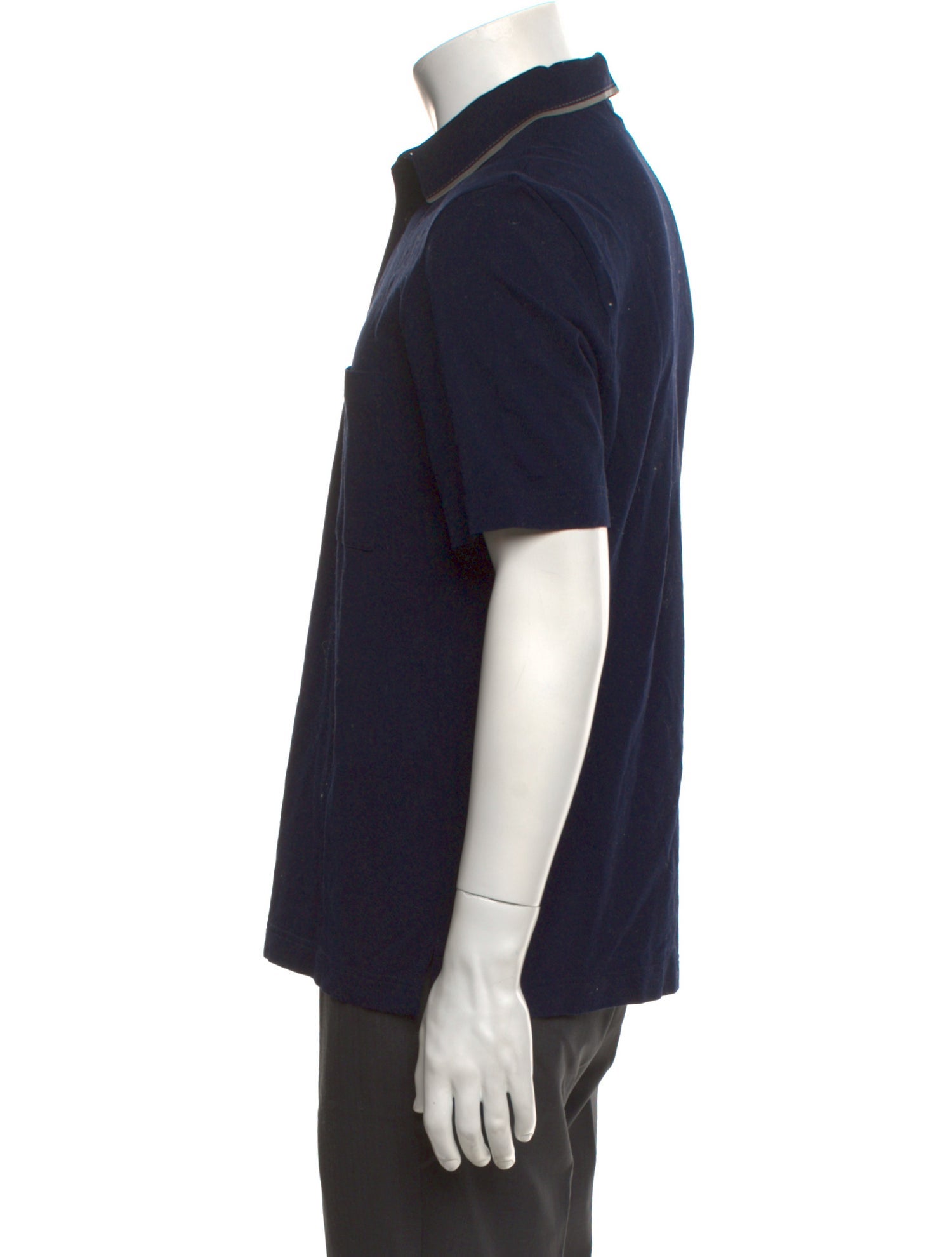 Hermès V-Neck Short Sleeve Polo Shirt