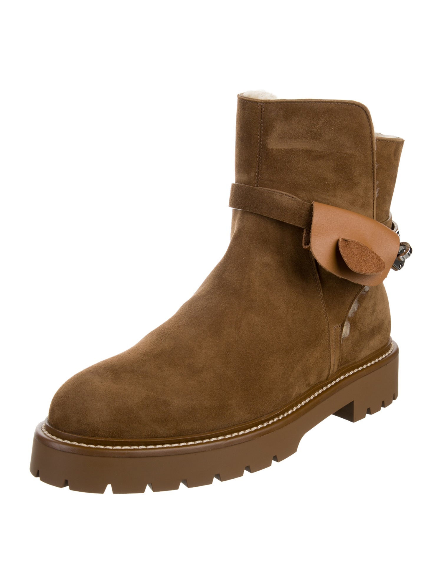 Hermès Jeff Suede Moto Boots