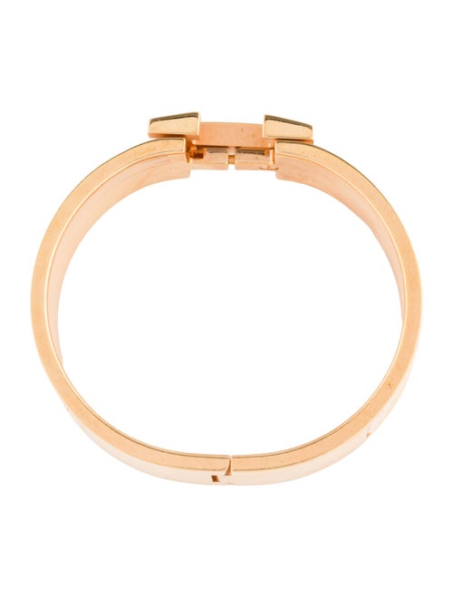 Hermès Clic Clac H w/ Enamel Turnlock Bracelet