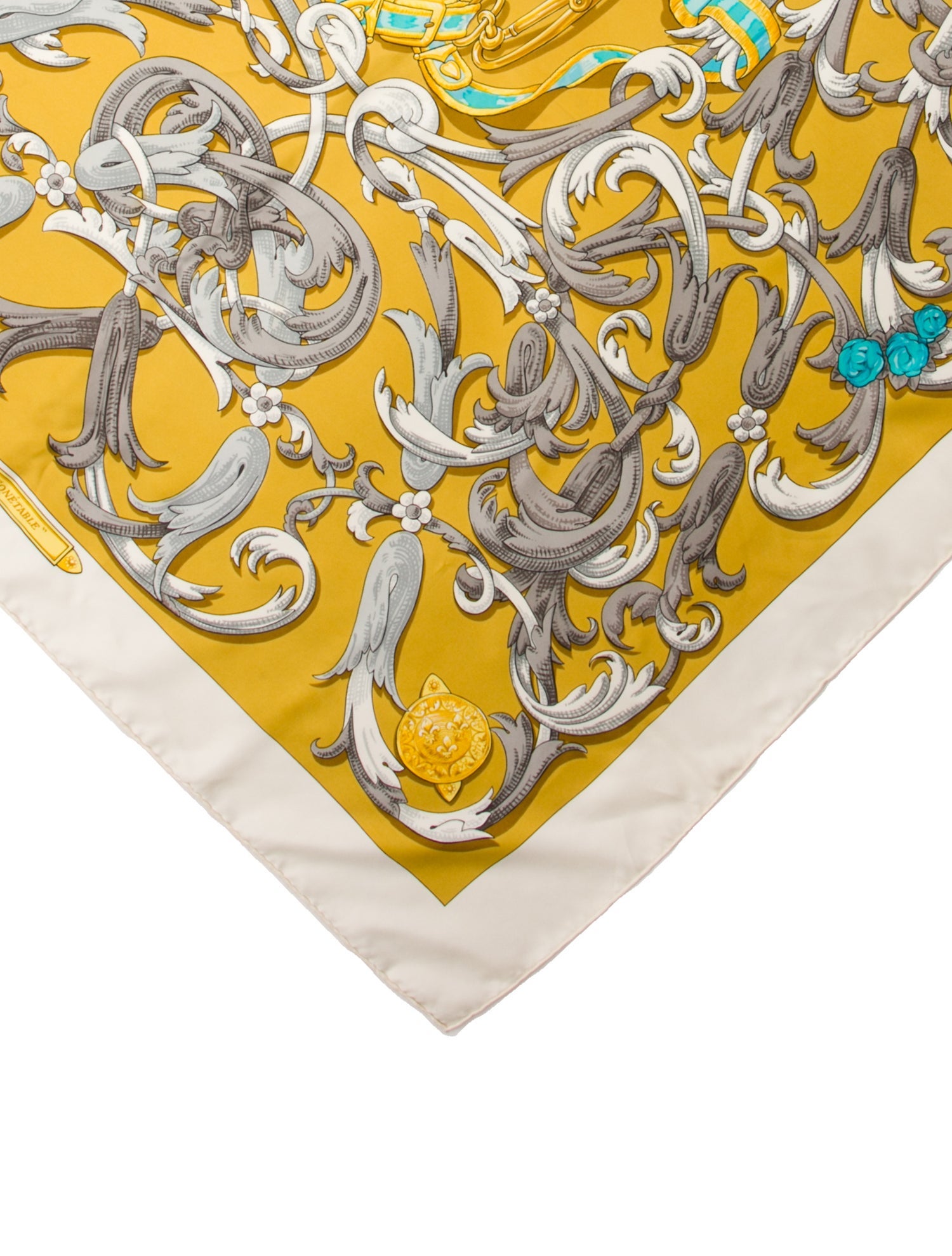 Hermès Le Mors "A La Conétable" Silk Scarf