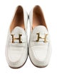 Hermès H Logo Leather Loafers