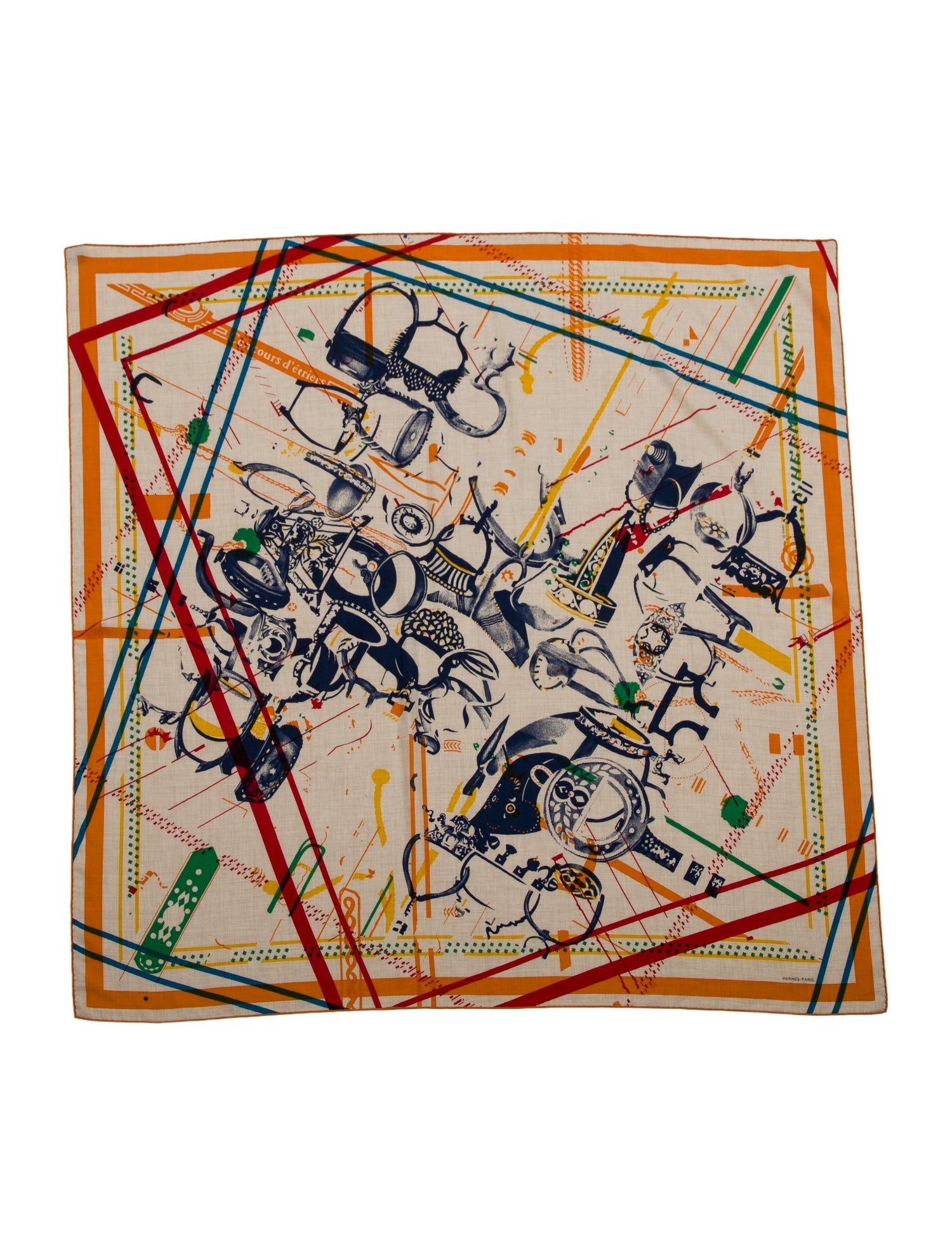 Hermès Concours D'Etriers Cashmere Shawl w/ Tags