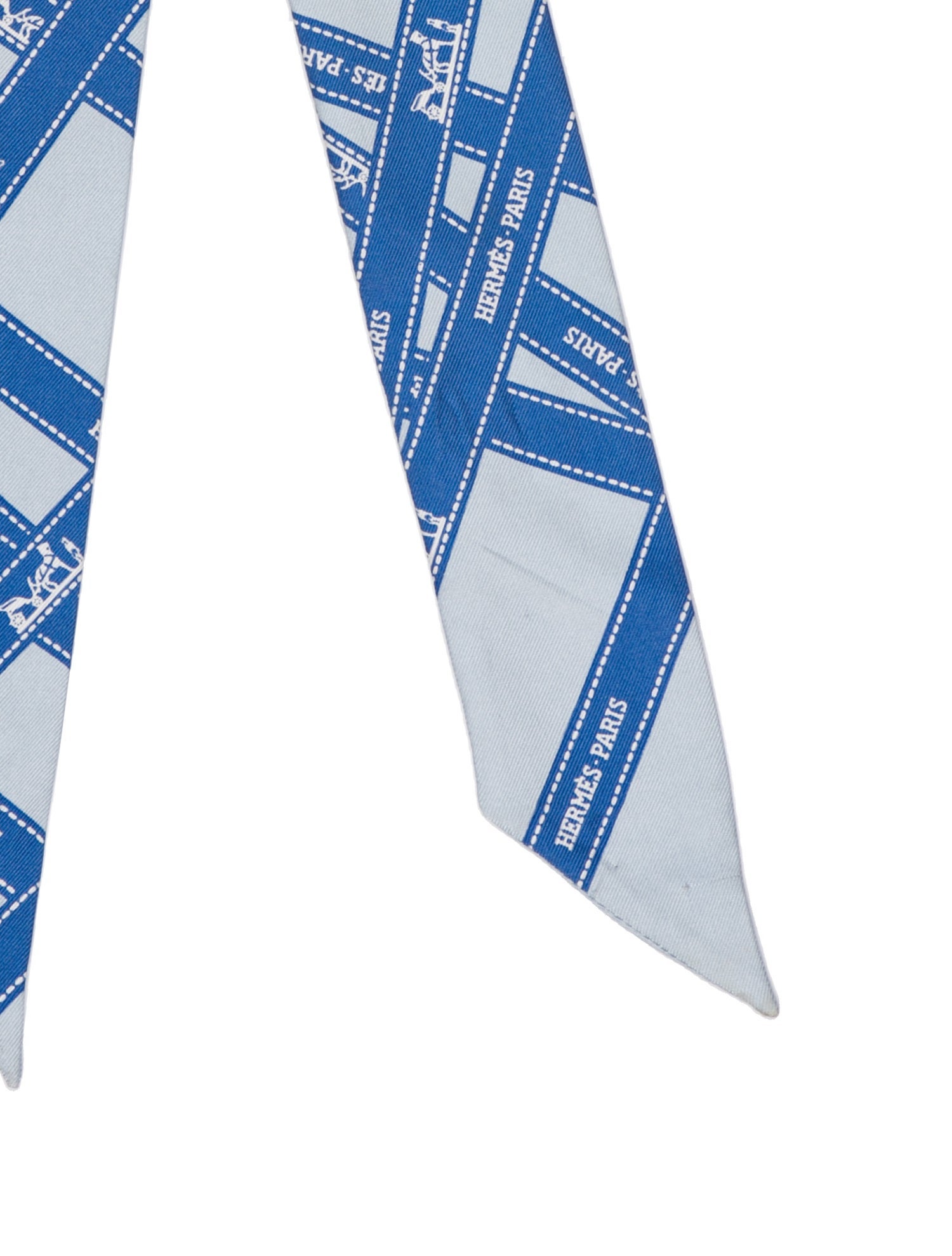 Hermès Bolduc Silk Twilly Scarf