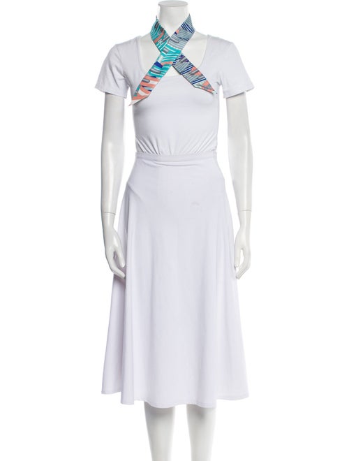 Hermès Les Sangles Silk Twilly Scarf