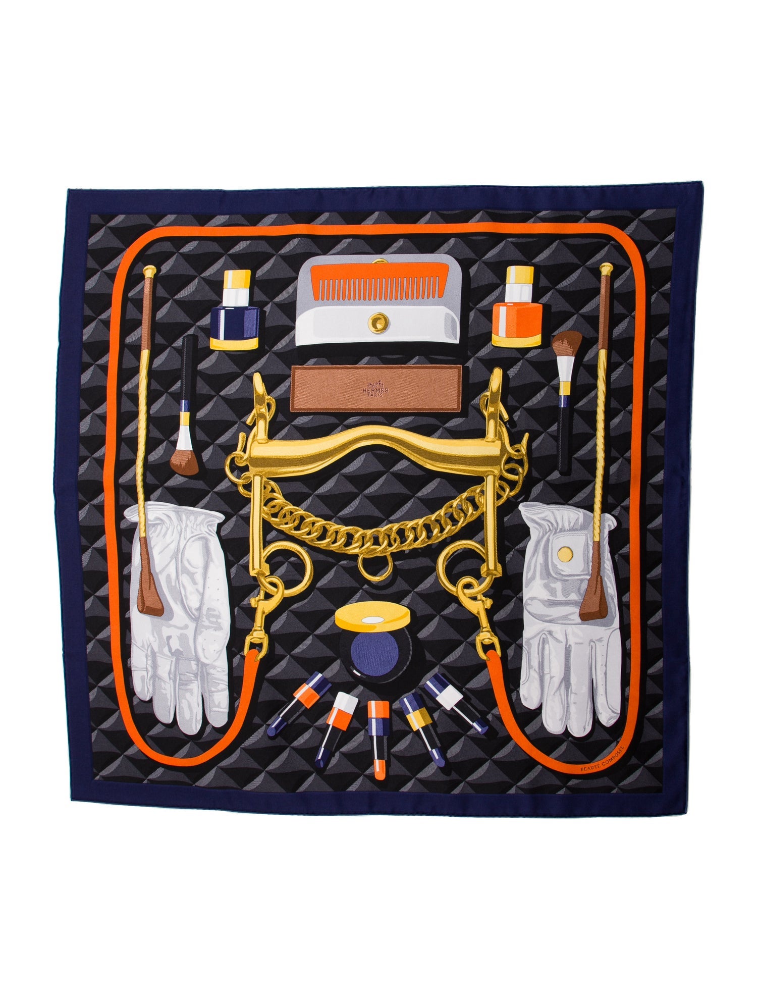 Hermès Beaute Composee Silk Scarf w/ Tags