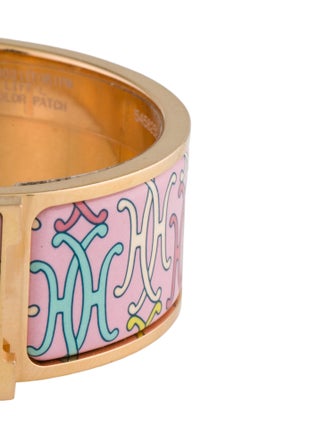 Hermès Enamel Clic Clac H Lift Bangle Bracelet