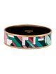 Hermès Wide Enamel Bangle Bracelet