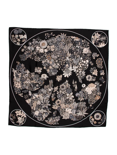 Hermès Planifleurs Silk Scarf