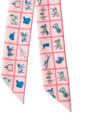 Hermès Couvertures et Tenues Silk Twilly Scarf