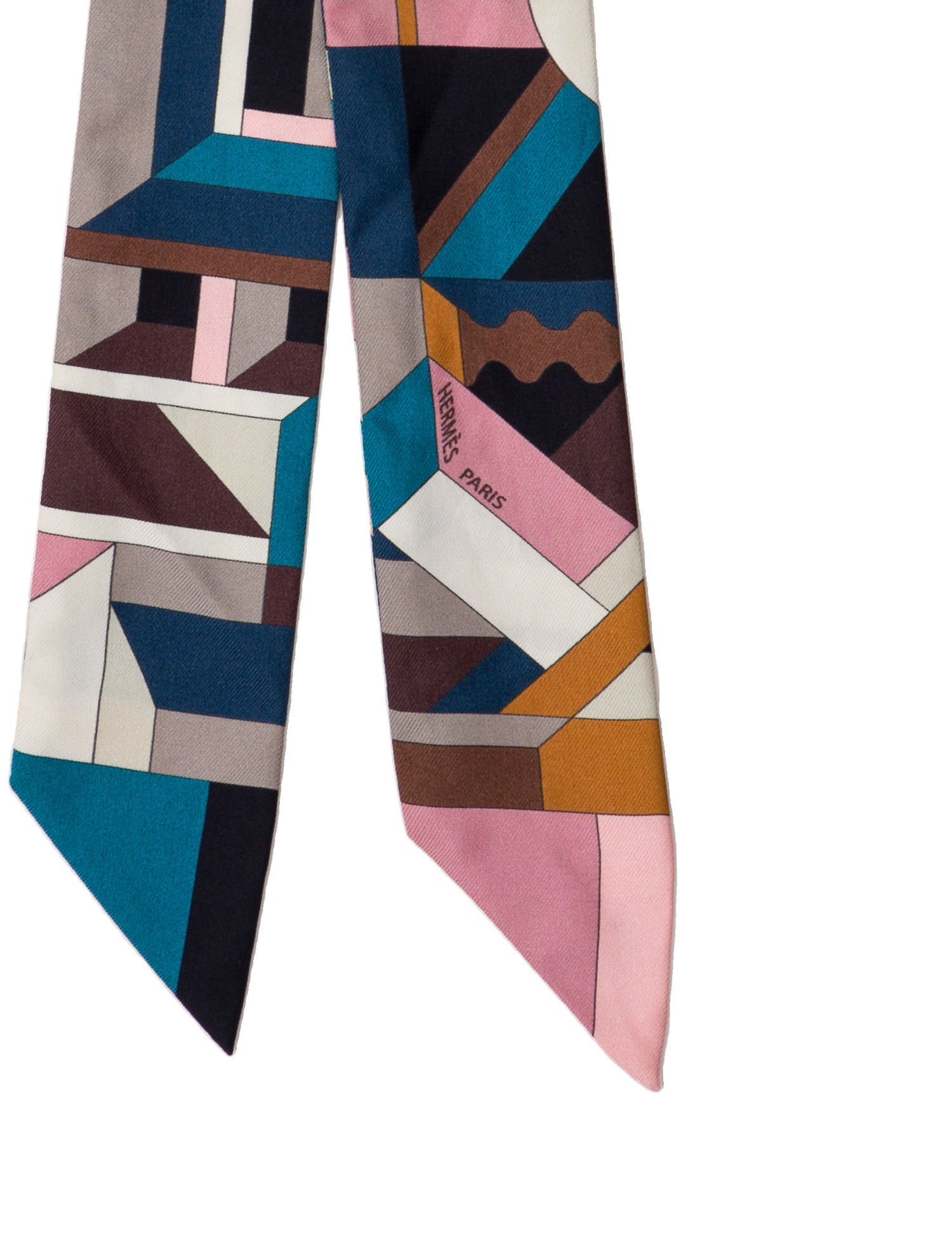 Hermès Perspective Cavaliere Silk Twilly Scarf