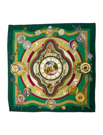 Hermès La Ronde Des Heures Silk Scarf