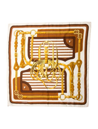 Hermès Coaching Silk Scarf