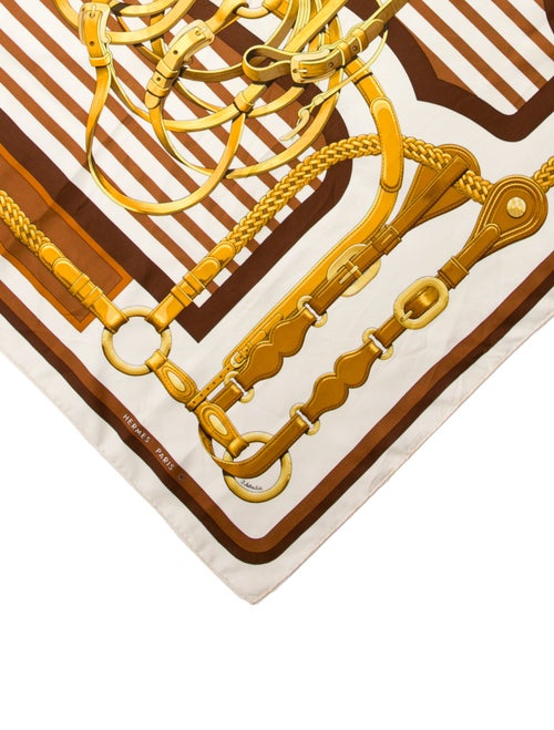 Hermès Coaching Silk Scarf