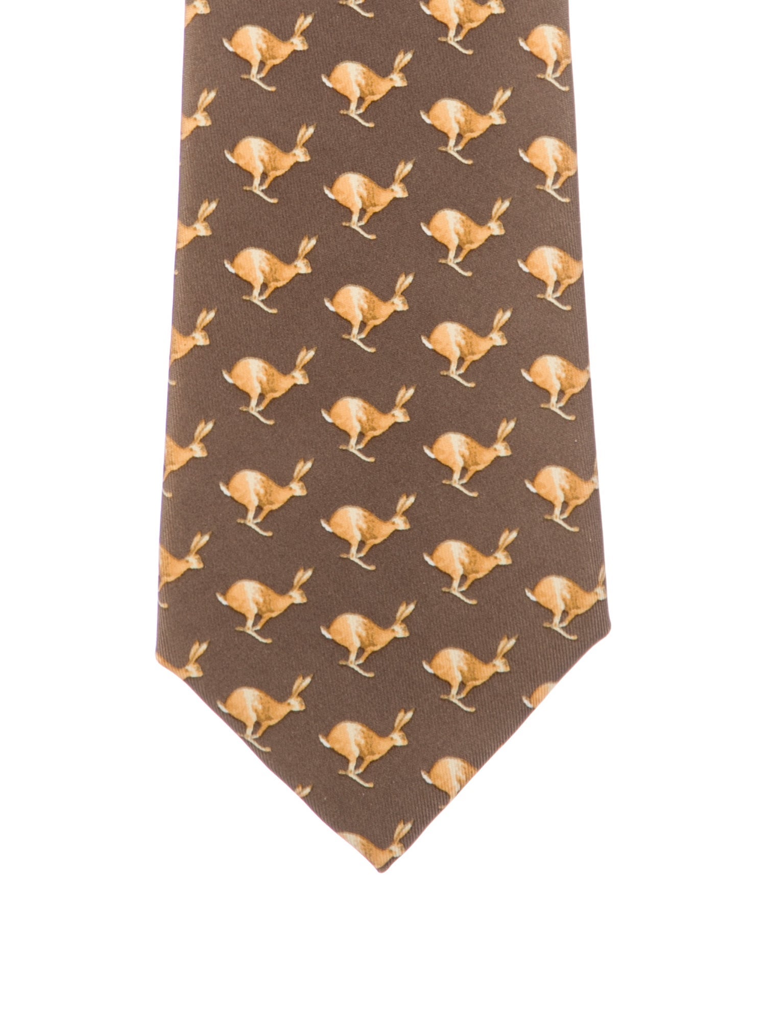 Hermès Silk Animal Print Tie