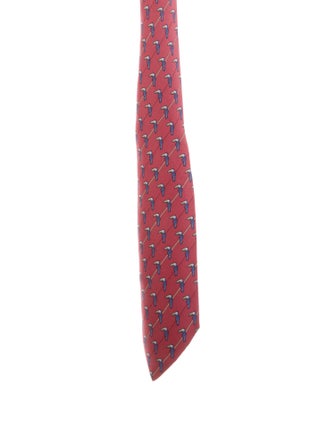 Hermès Pattern Print Tie