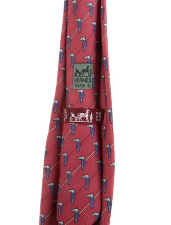 Hermès Pattern Print Tie