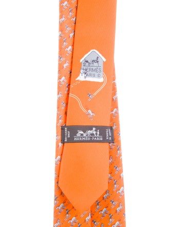 Hermès Pattern Print Tie