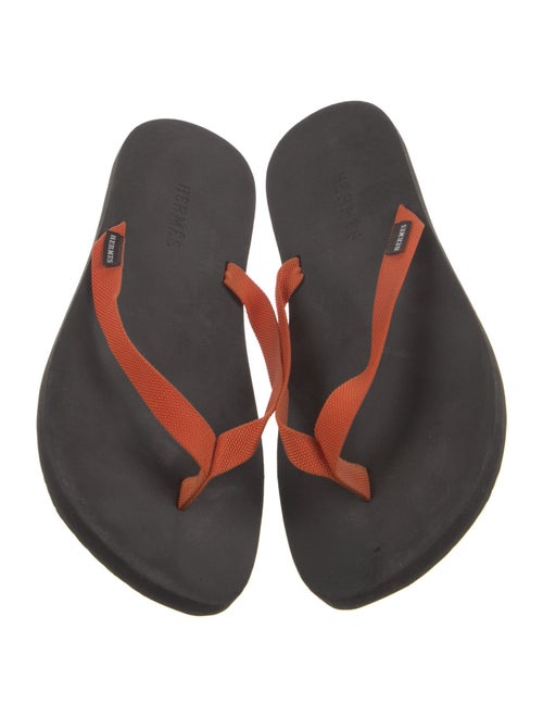 Hermès Canvas Flip Flops
