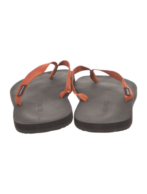 Hermès Canvas Flip Flops