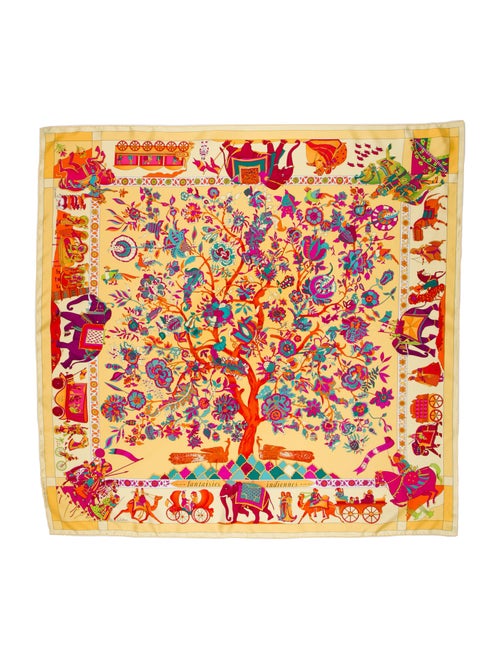 Hermès Fantaisies Indiennes Silk Scarf