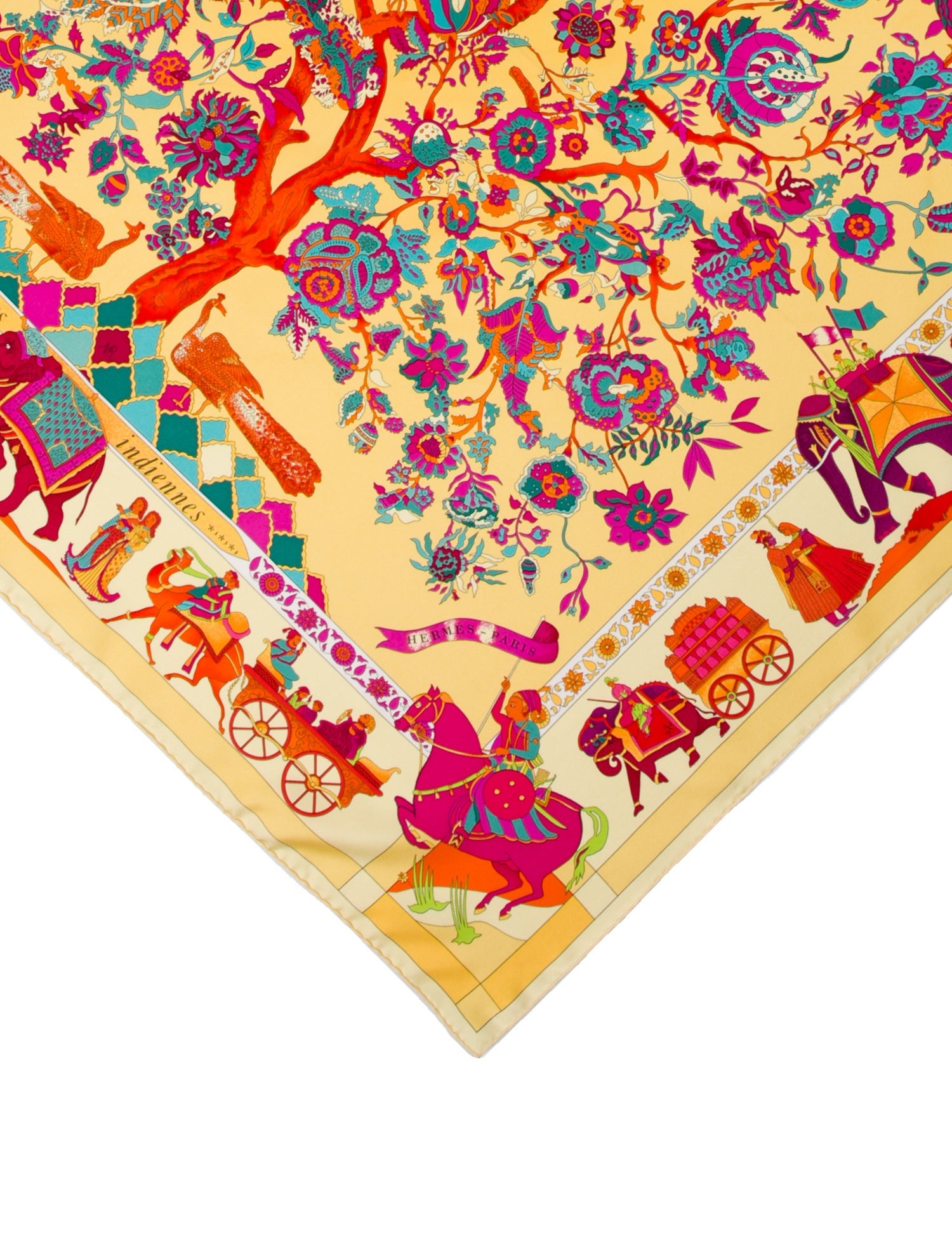 Hermès Fantaisies Indiennes Silk Scarf