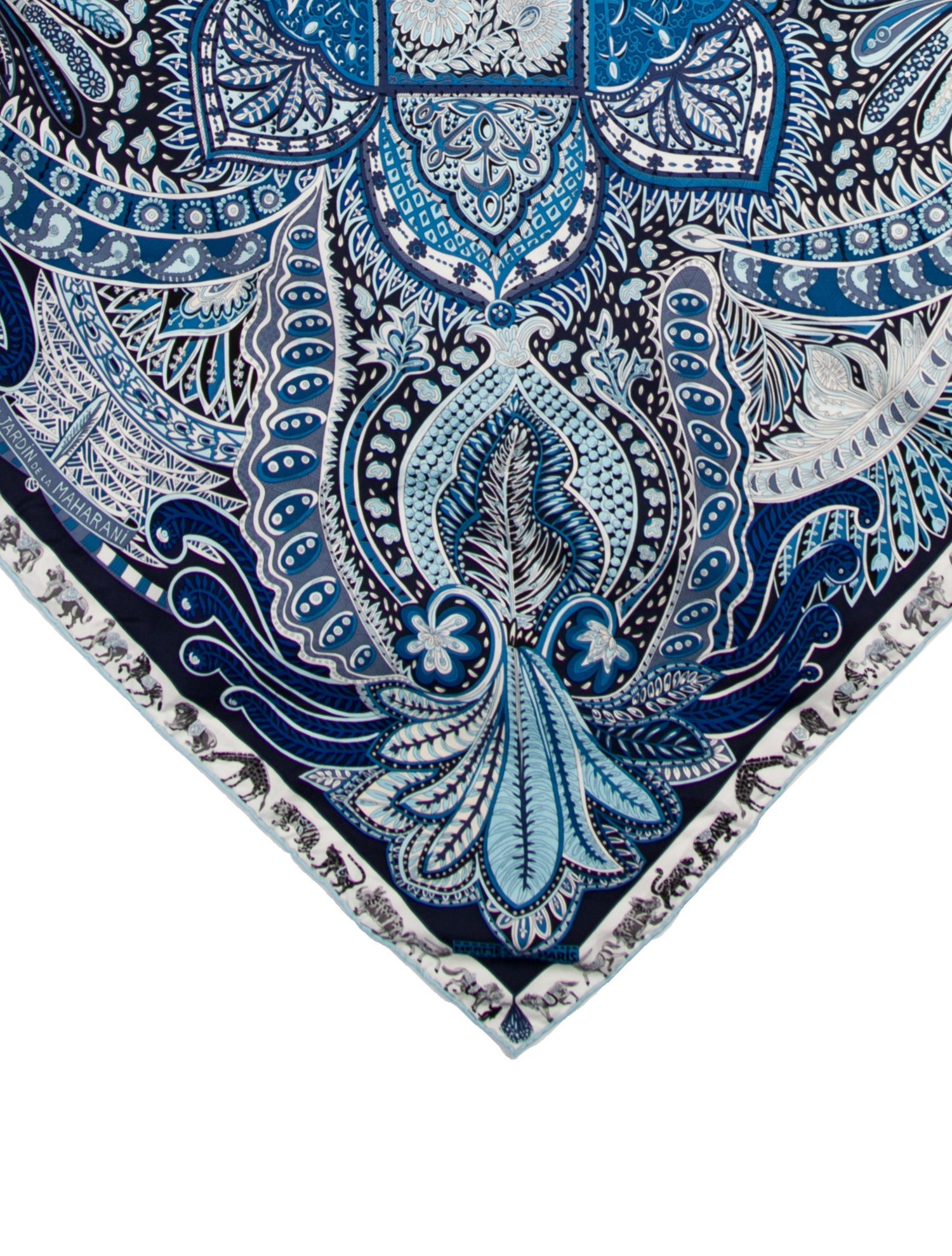 Hermès Le Jardin de la Maharani Silk Scarf