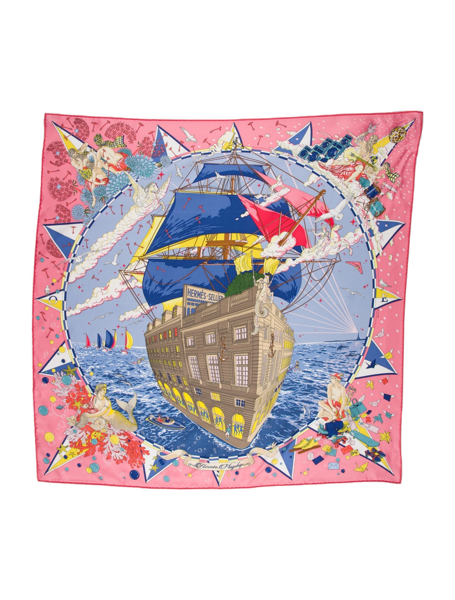 Hermès Hermes Flagship Silk Scarf