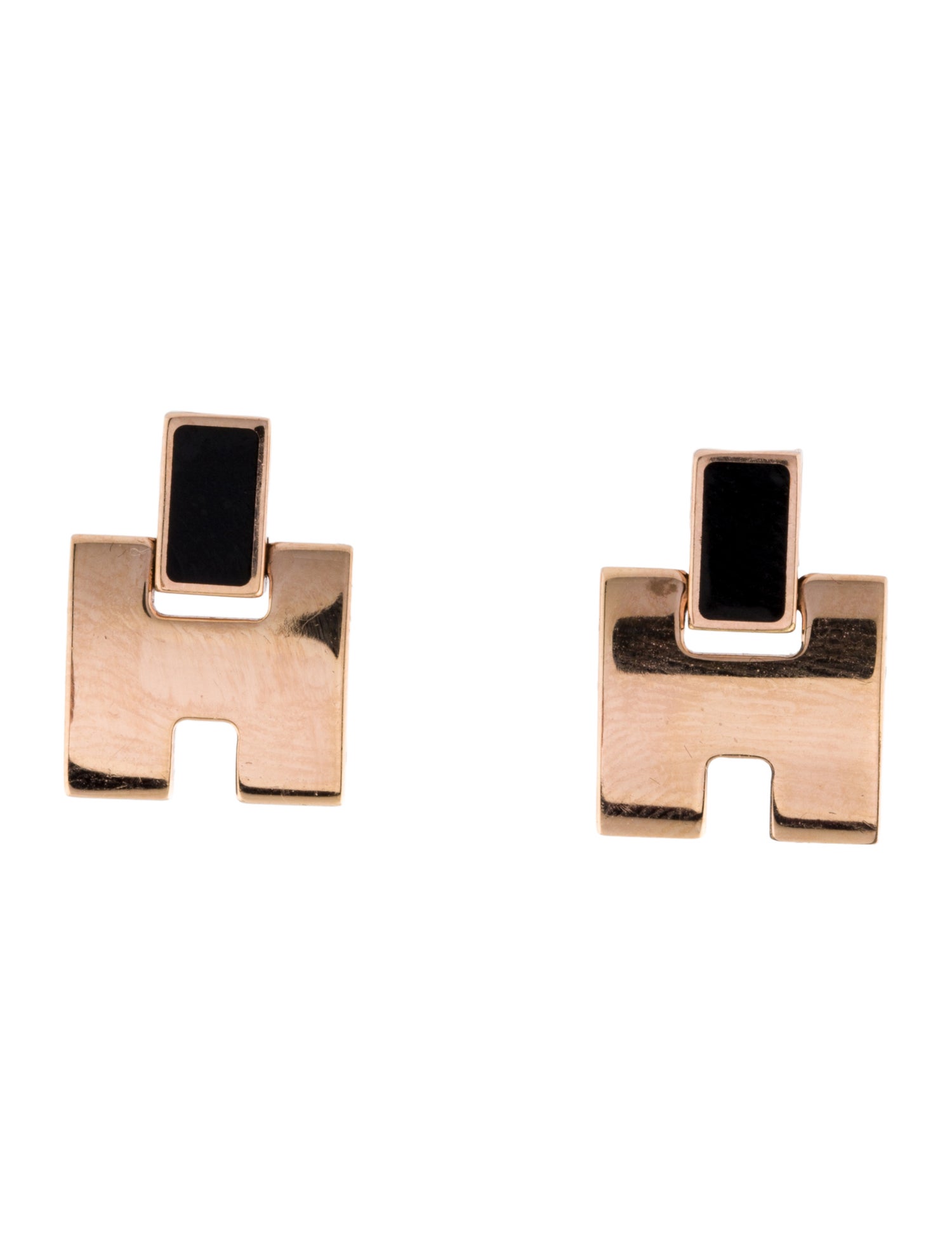 Hermès Lacquered Eileen Drop Earrings