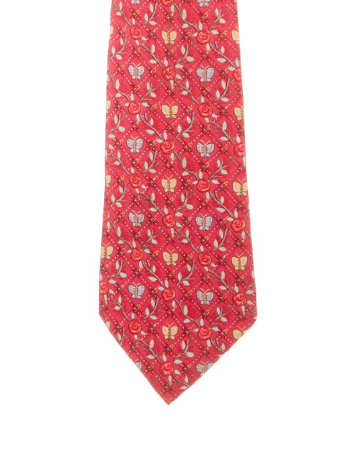 Hermès Patterned Silk Tie