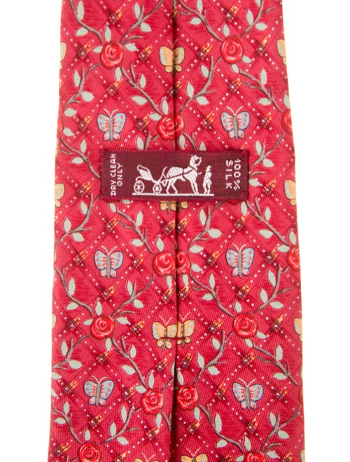 Hermès Patterned Silk Tie