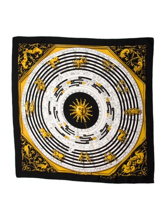 Hermès Dies Et Hore Silk Scarf