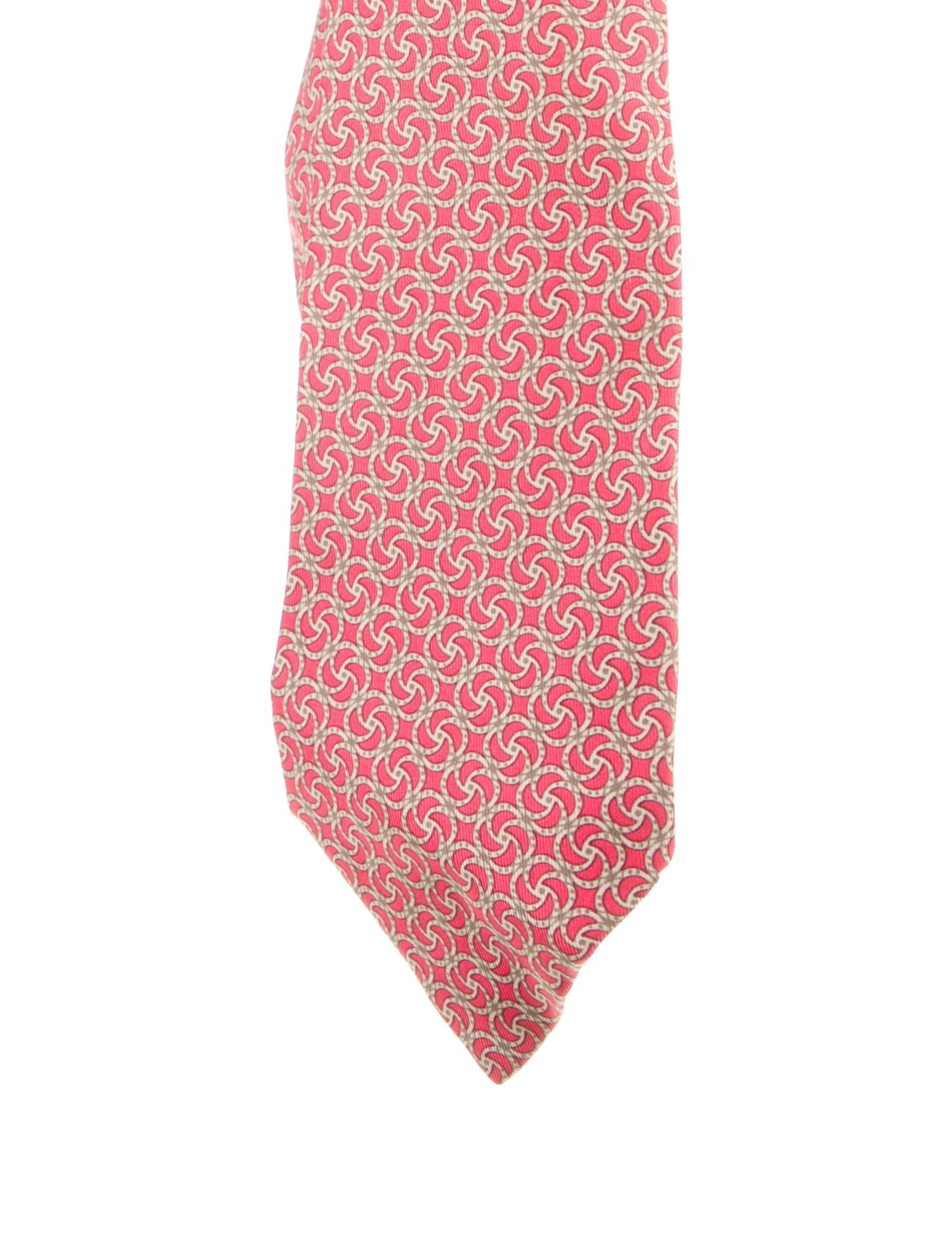 Hermès Patterned Silk Tie
