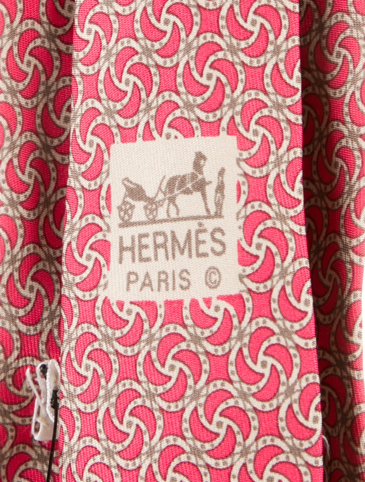 Hermès Patterned Silk Tie