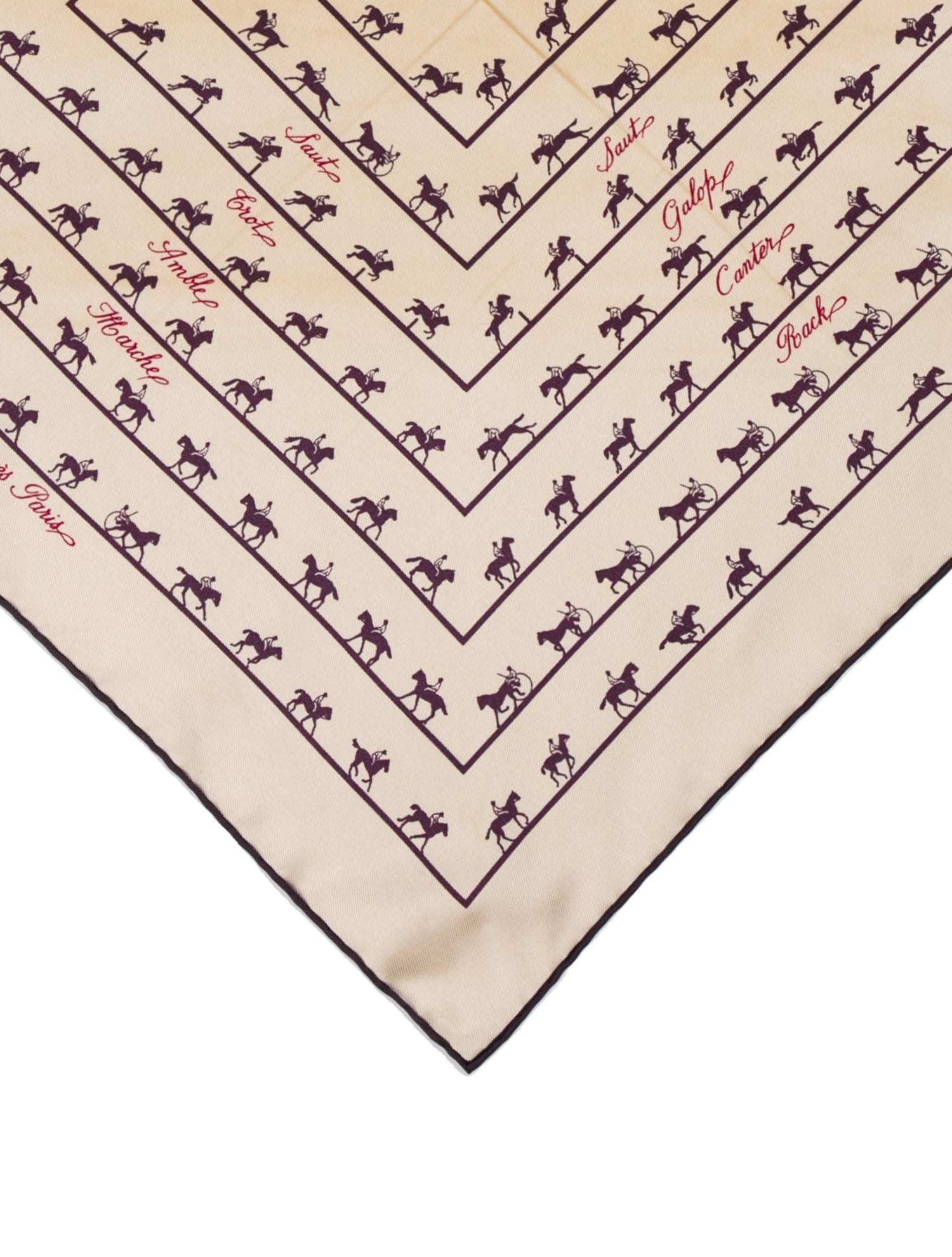 Hermès Saut Galop Canter Rack Silk Scarf