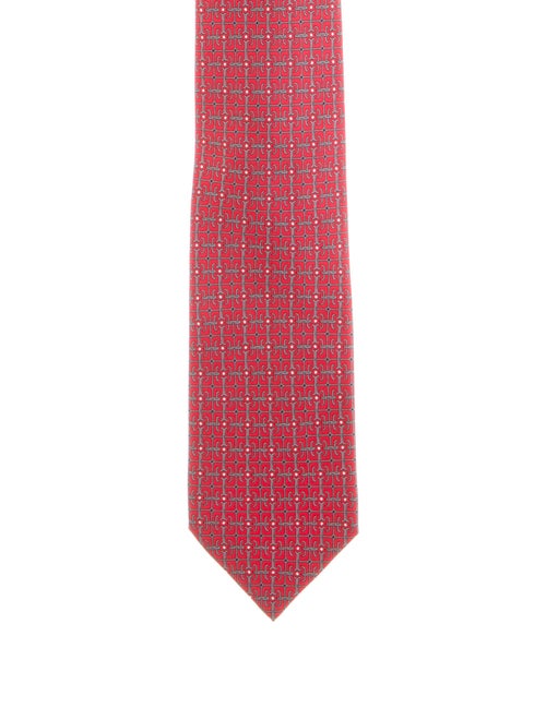 Hermès Patterned Silk Tie
