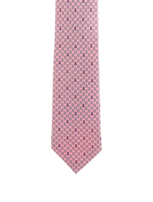 Hermès Patterned Silk Tie