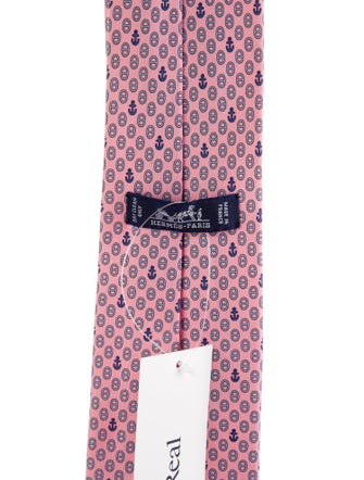 Hermès Patterned Silk Tie