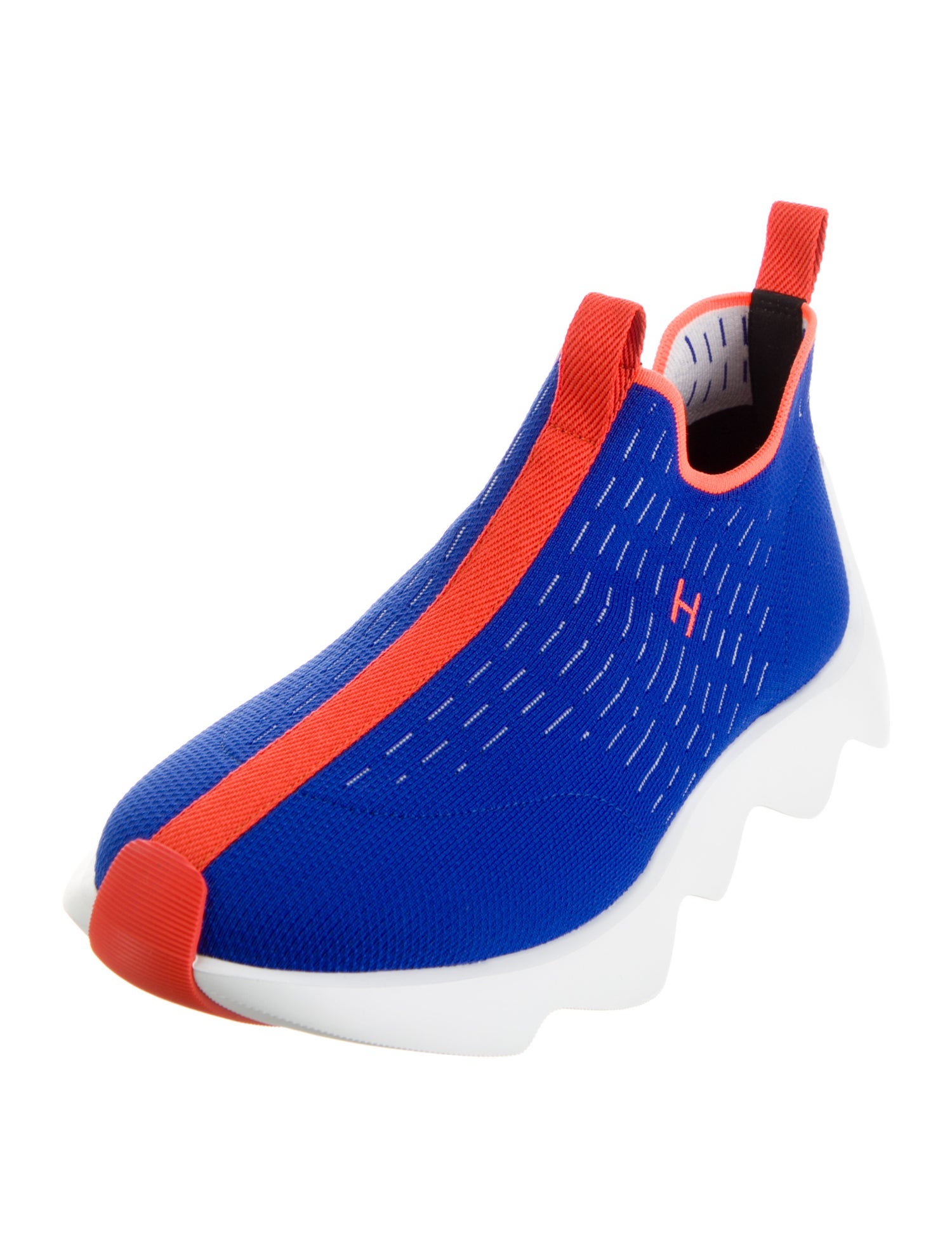 Hermès 2021 Colorblock Pattern Sneakers w/ Tags