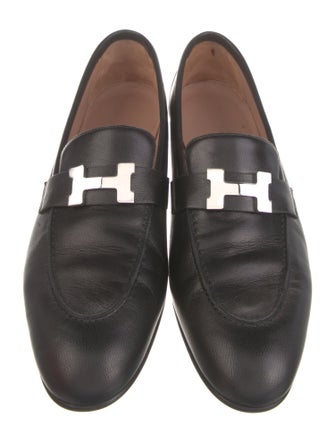 Hermès Paris H Logo Loafers