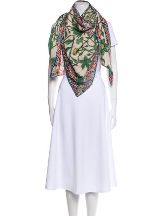 Hermès Le Jaguar et Le Colibri Cashmere Shawl