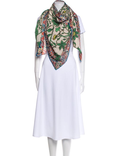 Hermès Le Jaguar et Le Colibri Cashmere Shawl