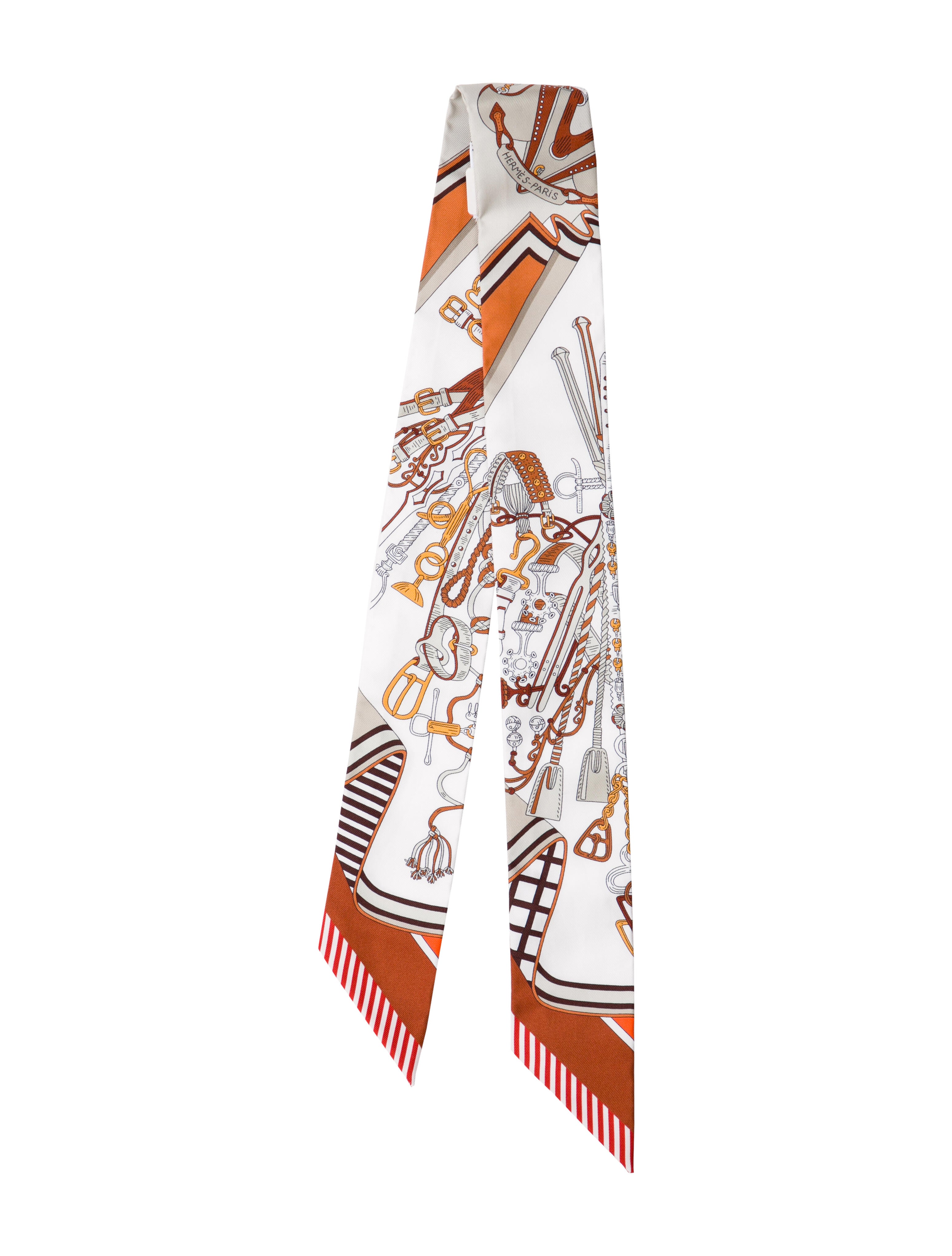 Hermès Bouquets Sellier Silk Twilly Scarf w/ Tags