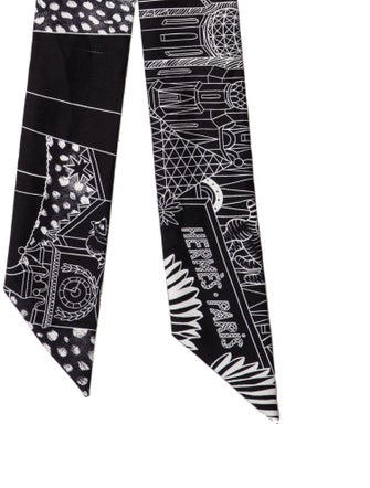 Hermès Animapolis Silk Twilly Scarf