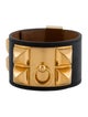Hermès Leather Collier de Chien Wrap Bracelet