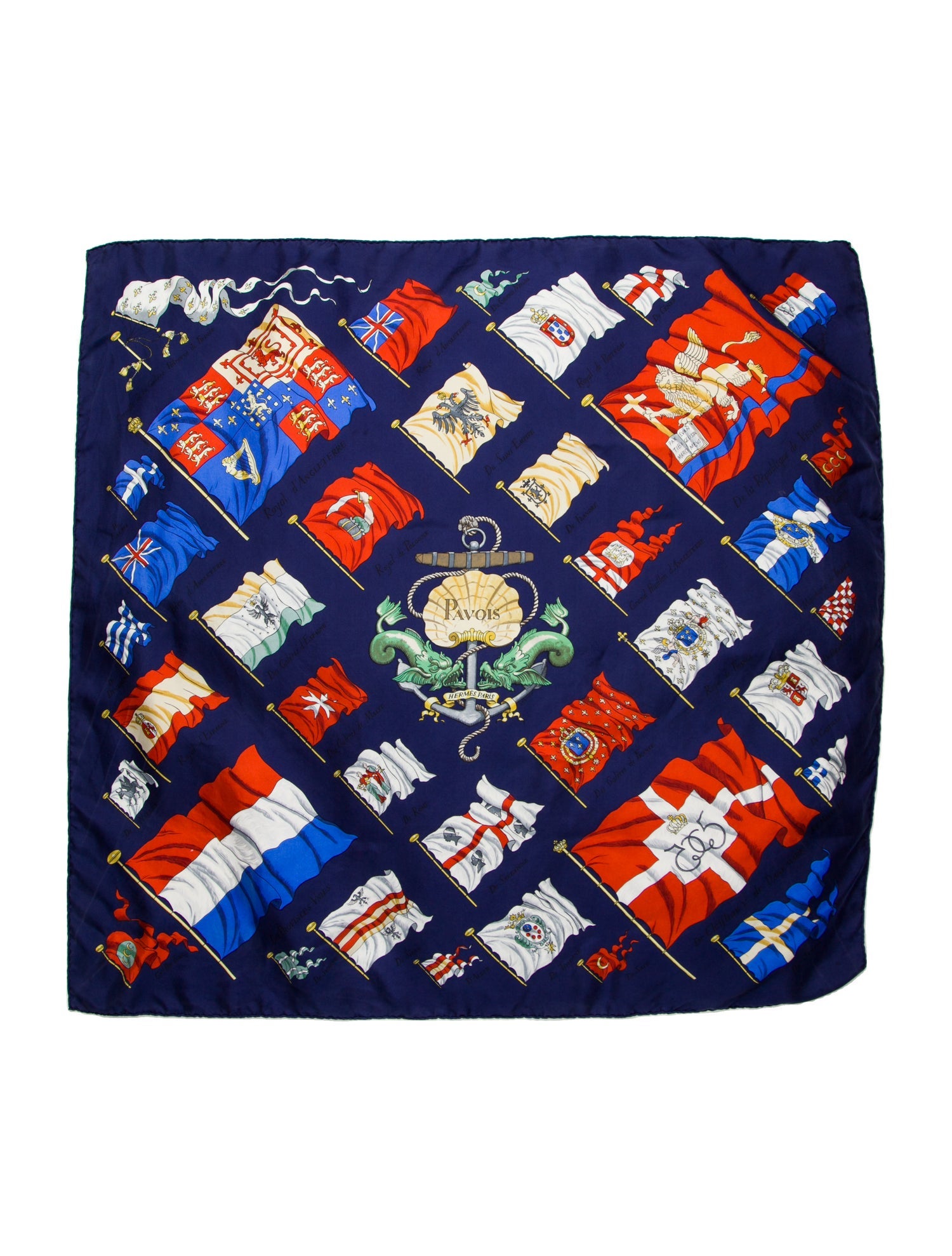 Hermès Pavois Silk Scarf