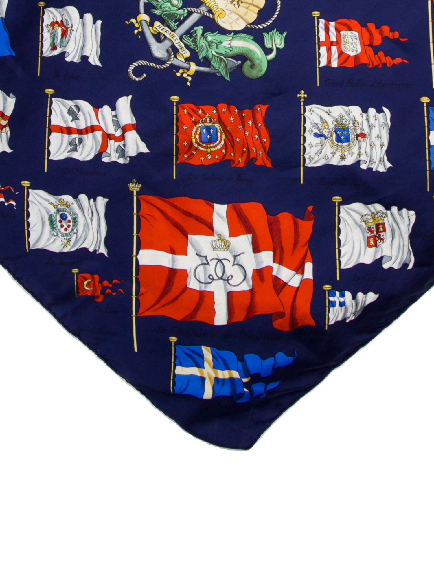 Hermès Pavois Silk Scarf