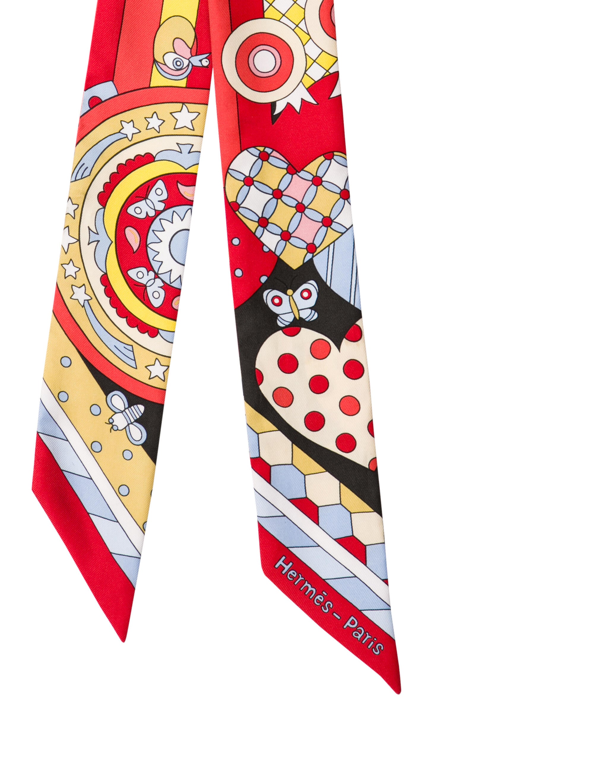 Hermès Les Murmures de la Foret Silk Twilly Scarf