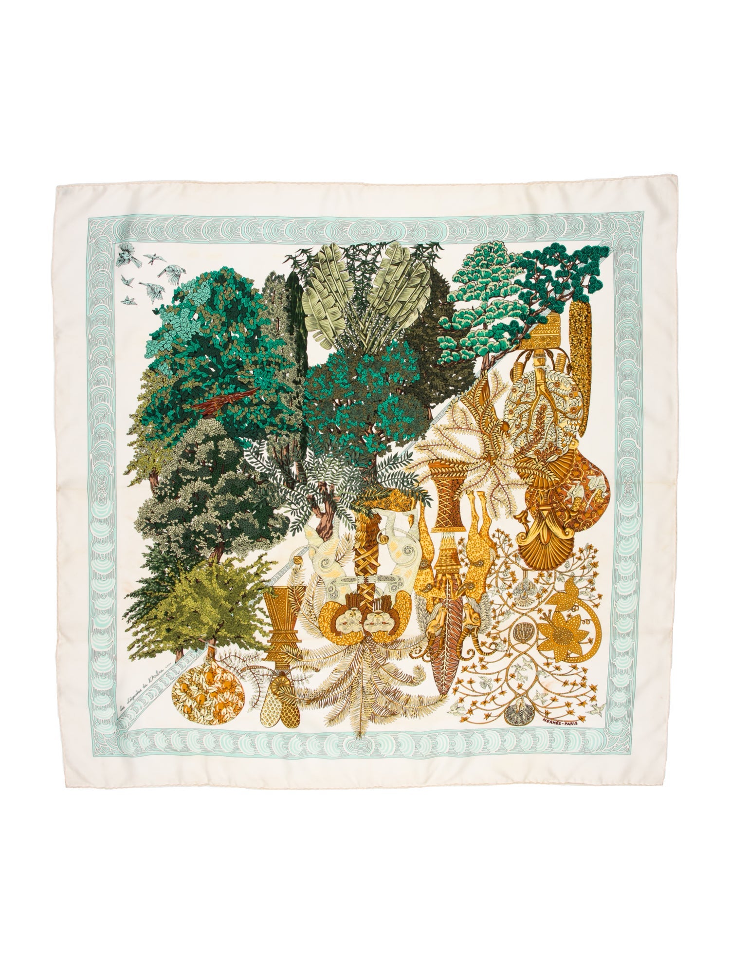 Hermès Les Légendes de L'Arbre Silk Scarf