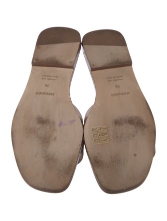 Hermès Oran Leather Slides