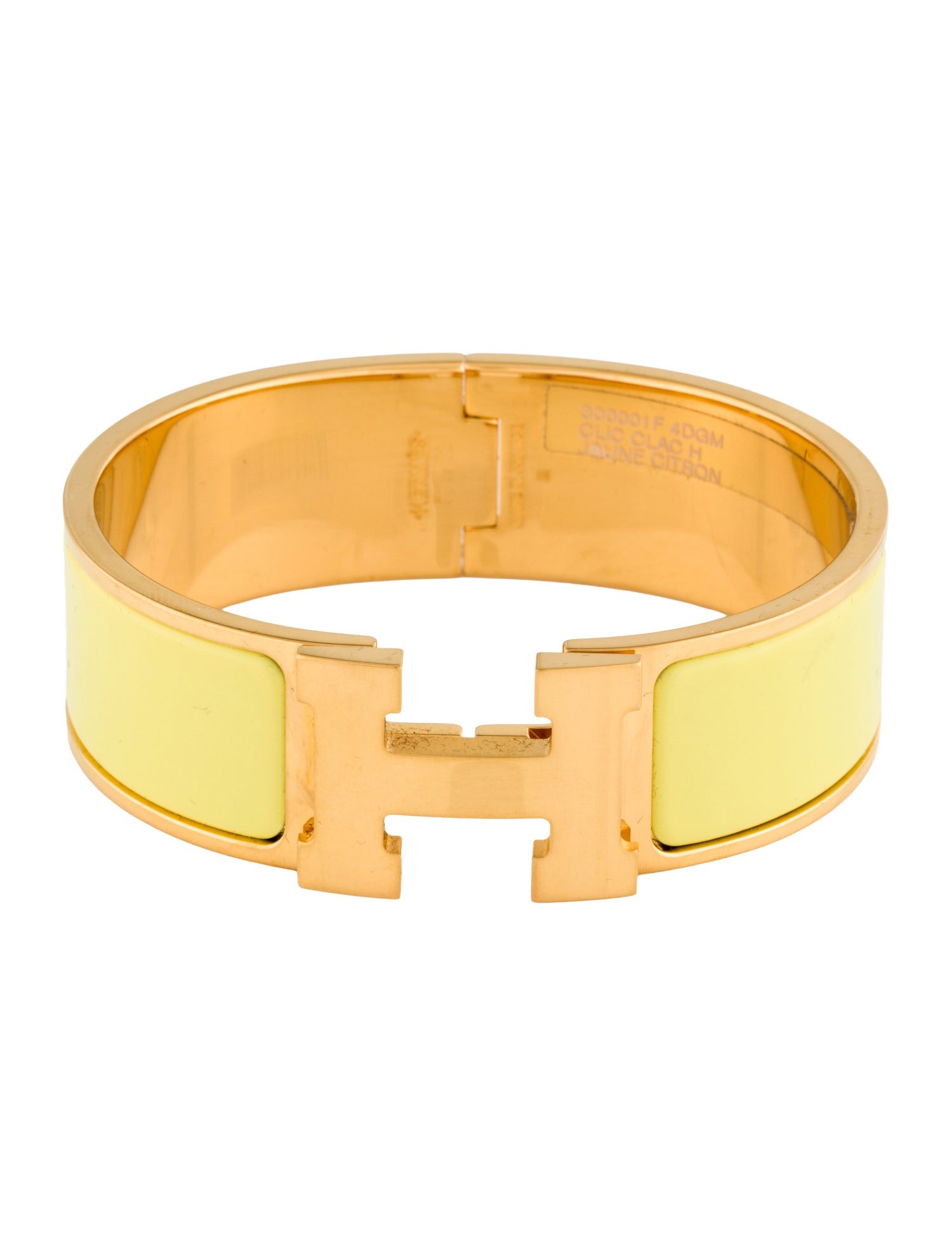 Hermès Enamel Clic Clac H Bangle Bracelet